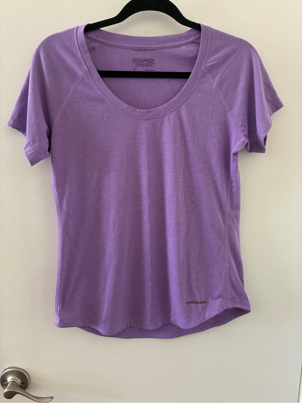Patagonia Women's Lavender Scoop Neck Short Sleeve Tee
